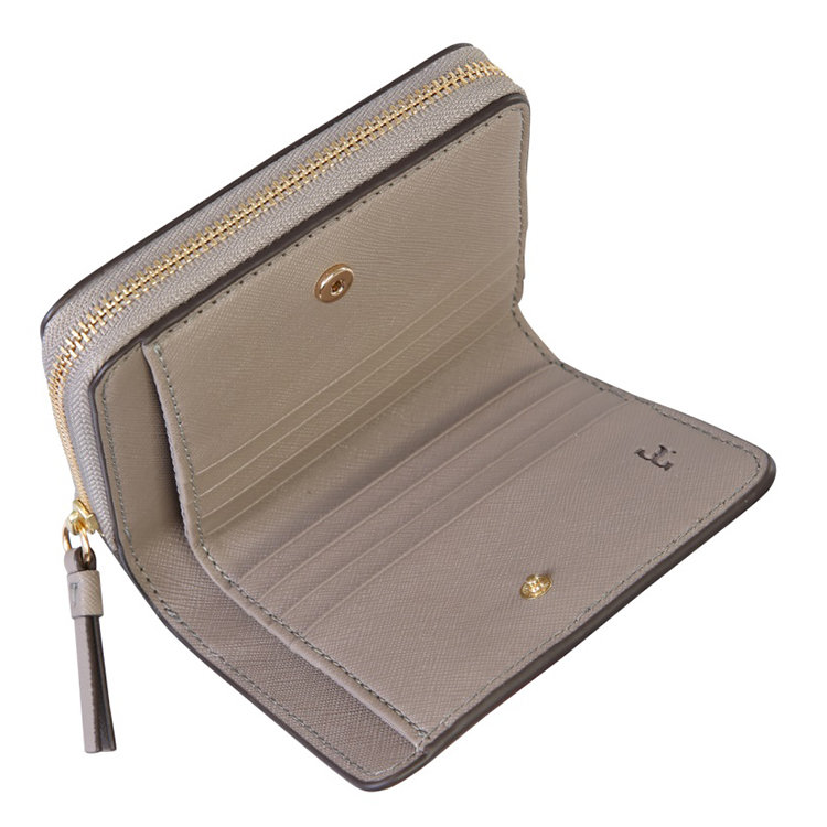 tory burch/汤丽柏琦 21年春夏 时尚百搭 女性 灰色 钱包 56621_082