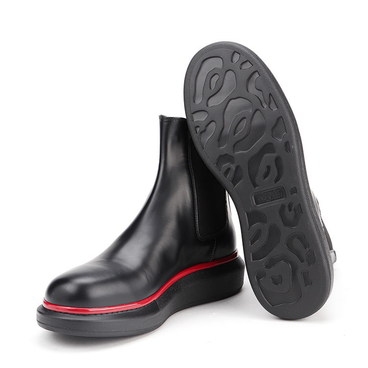 Alexander McQueen/亚历山大麦昆 20年秋冬 百搭 男性 黑色 男士短靴 625183WHX5G_1020