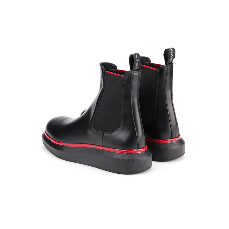 Alexander McQueen/亚历山大麦昆 20年秋冬 百搭 男性 黑色 男士短靴 625183WHX5G_1020