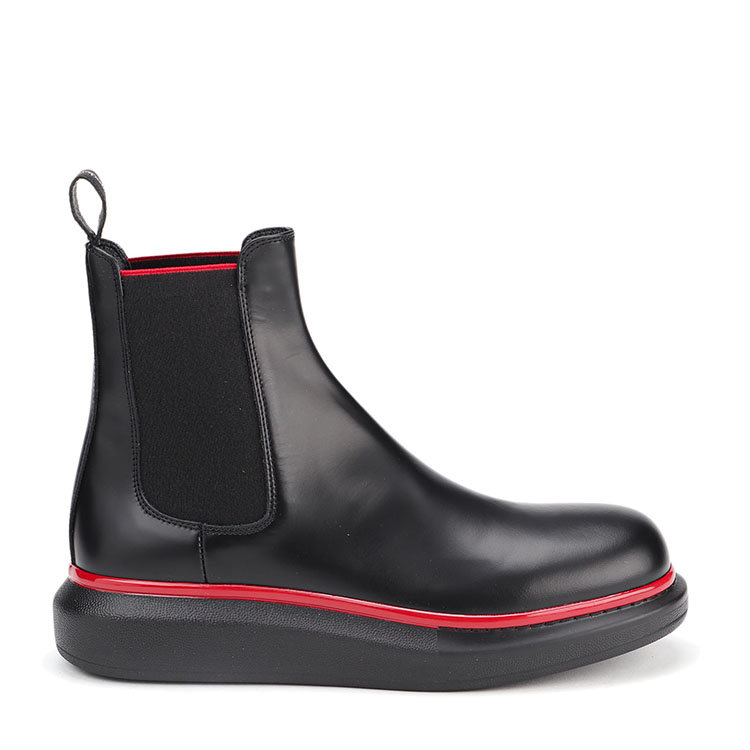 Alexander McQueen/亚历山大麦昆 20年秋冬 百搭 男性 黑色 男士短靴 625183WHX5G_1020