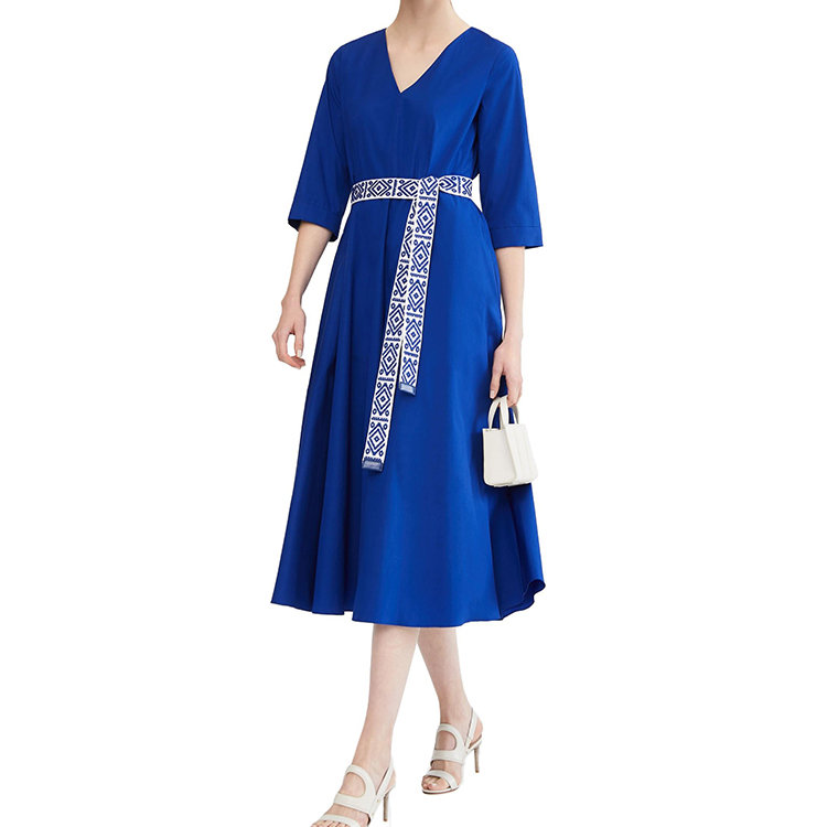 MaxMara/麦丝玛拉 20年春夏 百搭 女性 蓝色 女士连衣裙 6221060106