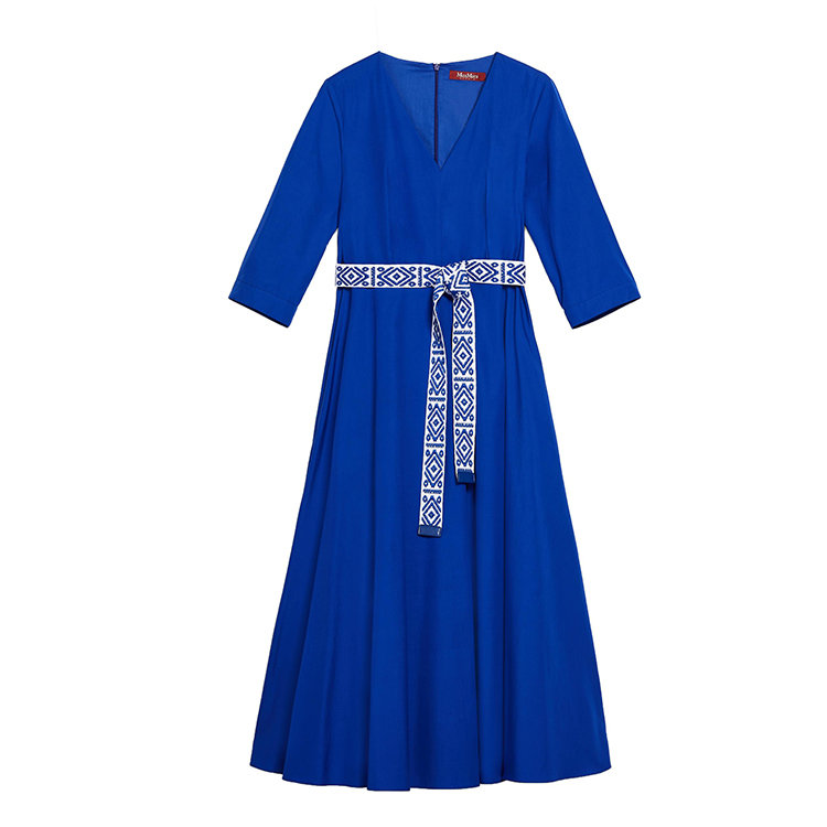 MaxMara/麦丝玛拉 20年春夏 百搭 女性 蓝色 女士连衣裙 6221060106