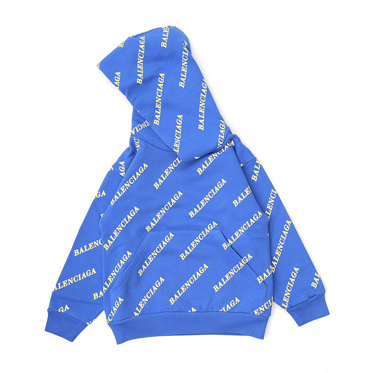 balenciaga/巴黎世家 20年秋冬 百搭 男女童通用 蓝色 儿童卫衣/绒衫