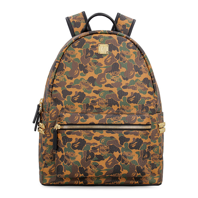 mcm/mcm 19年秋冬 百搭 男性 logo 混色 双肩包 mmk9amb02_cw