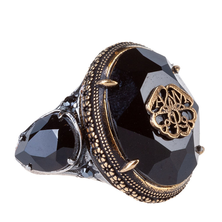 alexander mcqueen/亚历山大麦昆 20年春夏 百搭 女性 棕色 戒指/指环