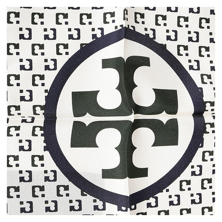 tory burch/汤丽柏琦 20年秋冬 百搭 女性 logo 黑/白 围巾 72034_377