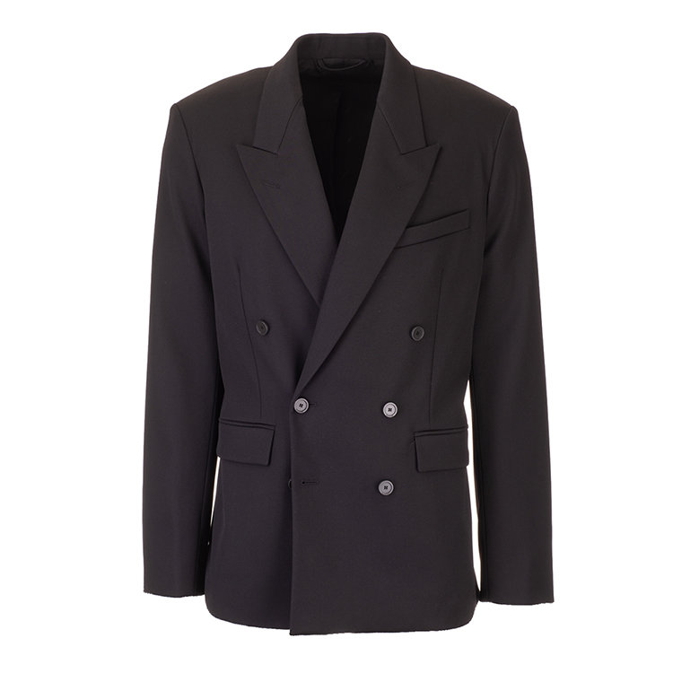 balenciaga/巴黎世家 20年秋冬 百搭 男性 深蓝色 男士西服 642239 tj