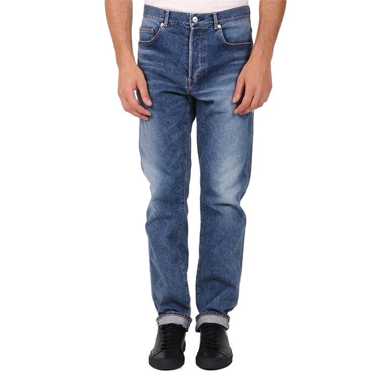 dior homme/迪奥桀傲 20年秋冬 百搭 男性 logo 蓝色 男士牛仔裤 013