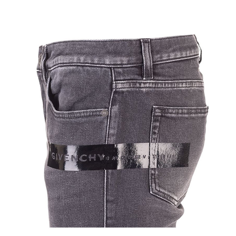 givenchy/纪梵希 20年秋冬 百搭 男性 灰黑色 男士牛仔裤 bm50pl50kh