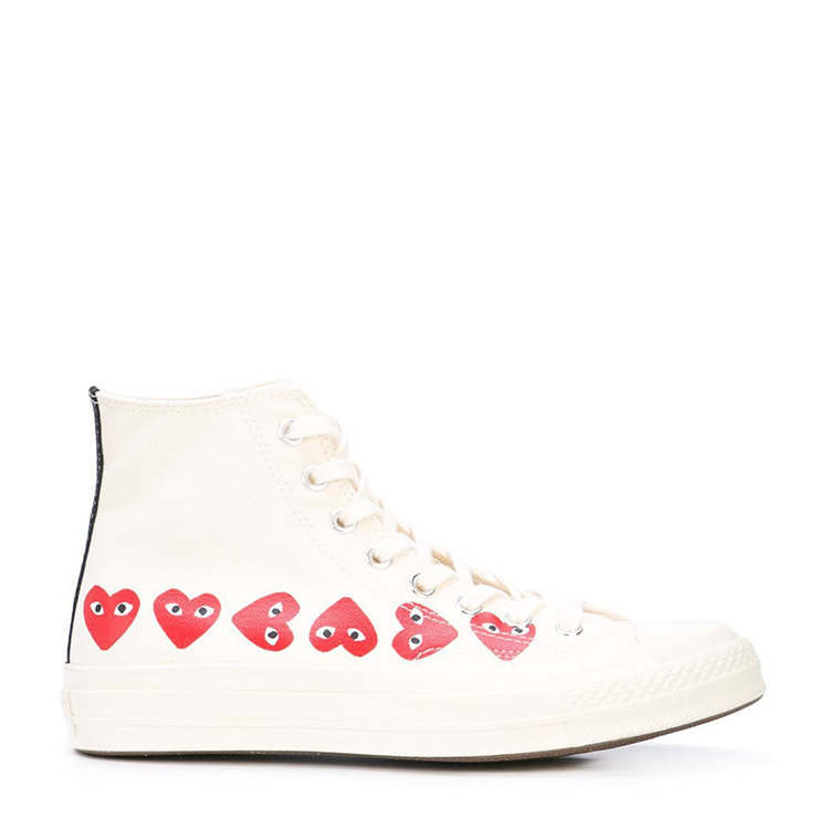 comme des garcons/川久保玲 20年秋冬 百搭 男性 白色 休闲运动鞋 p1