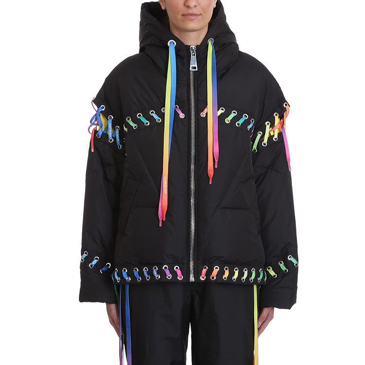 khrisjoy/khrisjoy 20年春夏 百搭 女性 黑色 女士羽绒服 bsw018nybk