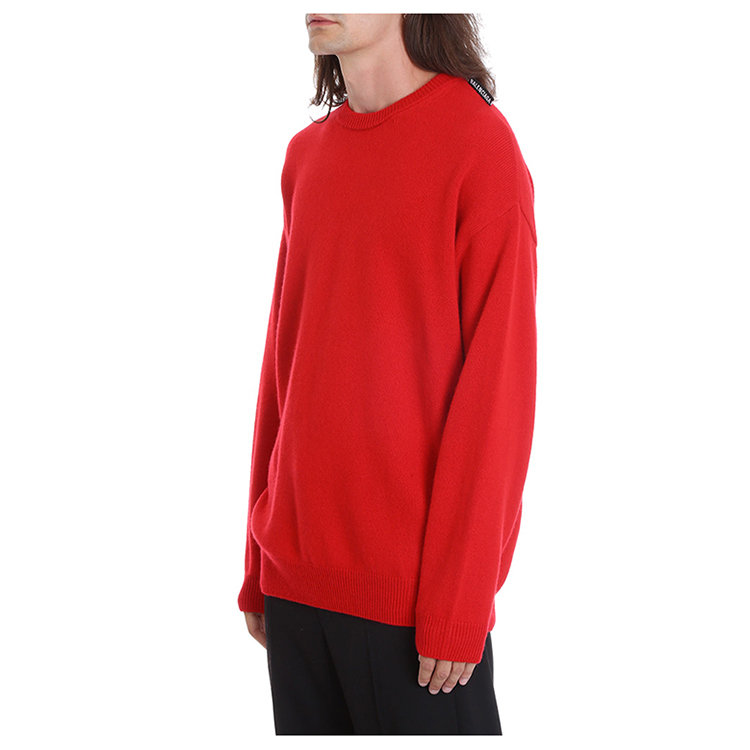 balenciaga/巴黎世家 20年秋冬 时尚百搭 男性 红色 男士针织衫/毛衣