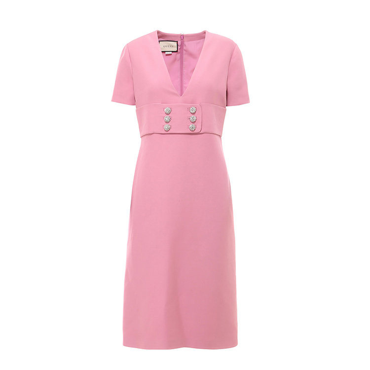 gucci/古驰 20年秋冬 时尚百搭 女性 粉色 女士连衣裙 626857 zad88