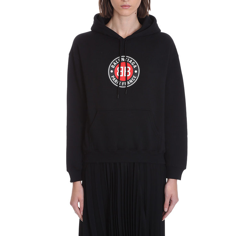 balenciaga/巴黎世家 20年秋冬 时尚百搭 女性 黑色 女卫衣 612959t