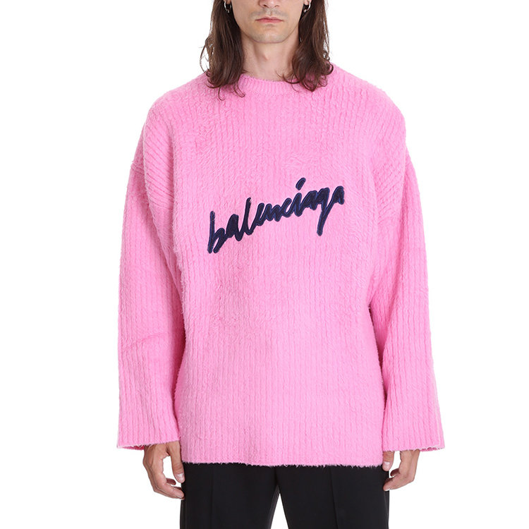 balenciaga/巴黎世家 20年秋冬 时尚百搭 男性 logo 男士针织衫/毛衣