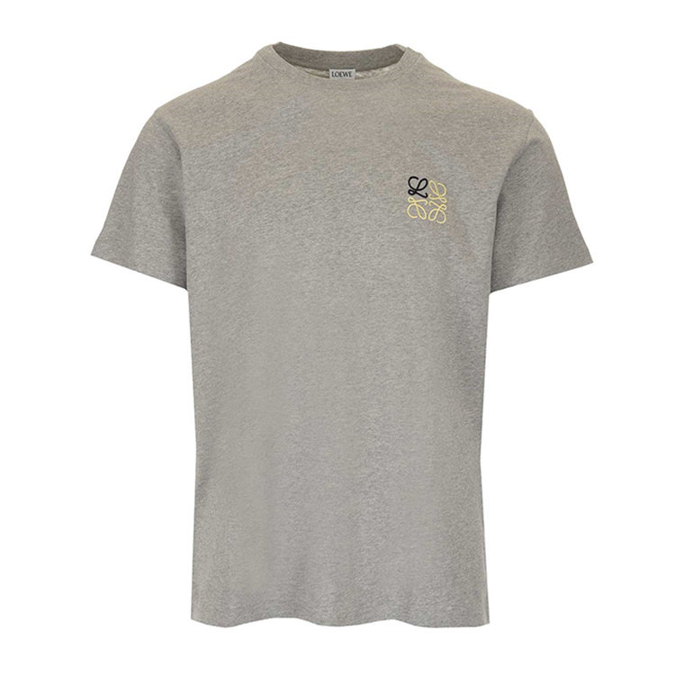 loewe/罗意威 21年春夏 时尚百搭 男性 logo 灰色 男士短袖t恤 h526