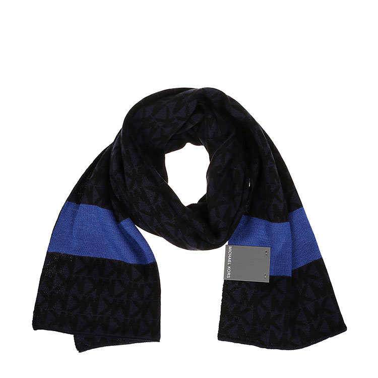 michael kors/迈克·科尔斯 20年秋冬 时尚 男性 黑/蓝 围巾 cf