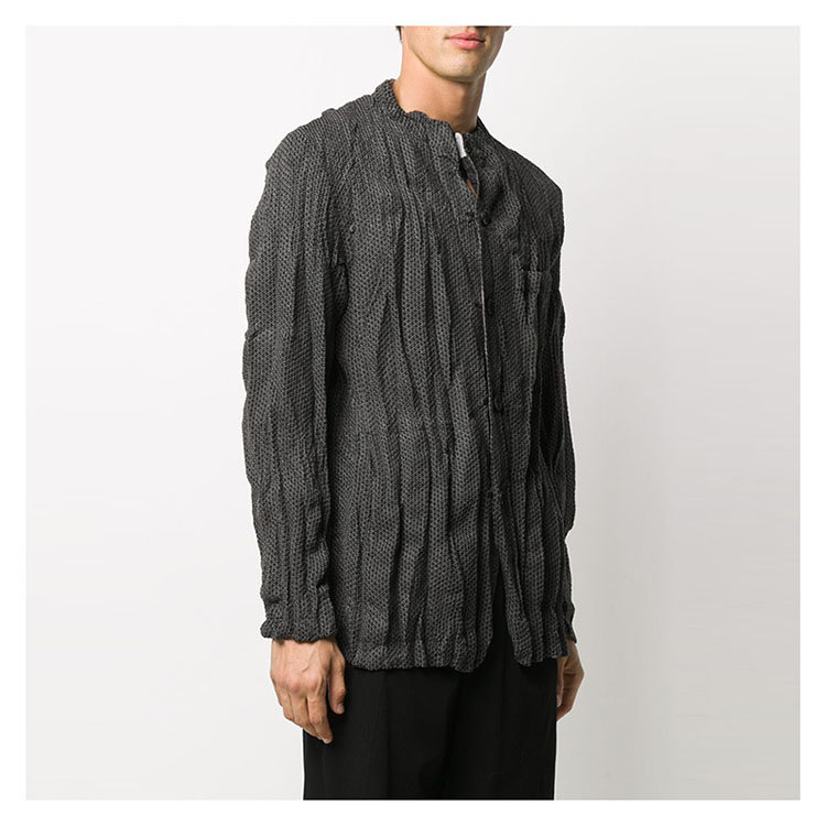 issey miyake/三宅一生 20年秋冬 时尚百搭 男性 灰色 男士夹克 me08