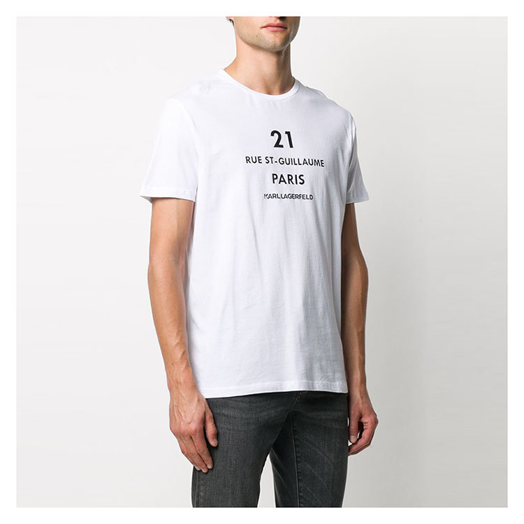 【karl lagerfeld卡尔·拉格斐 男士短袖t恤】karl lagerfeld/卡尔