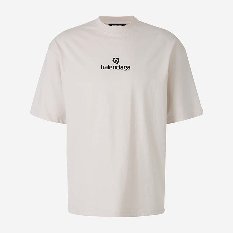 balenciaga/巴黎世家 20年秋冬 百搭 男性 米色 男士短袖t恤 612966tv
