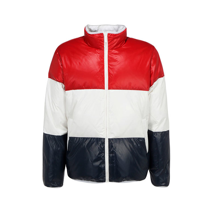thom browne/thom browne 21年春夏 时尚 男性 白蓝红拼色 男士羽绒服