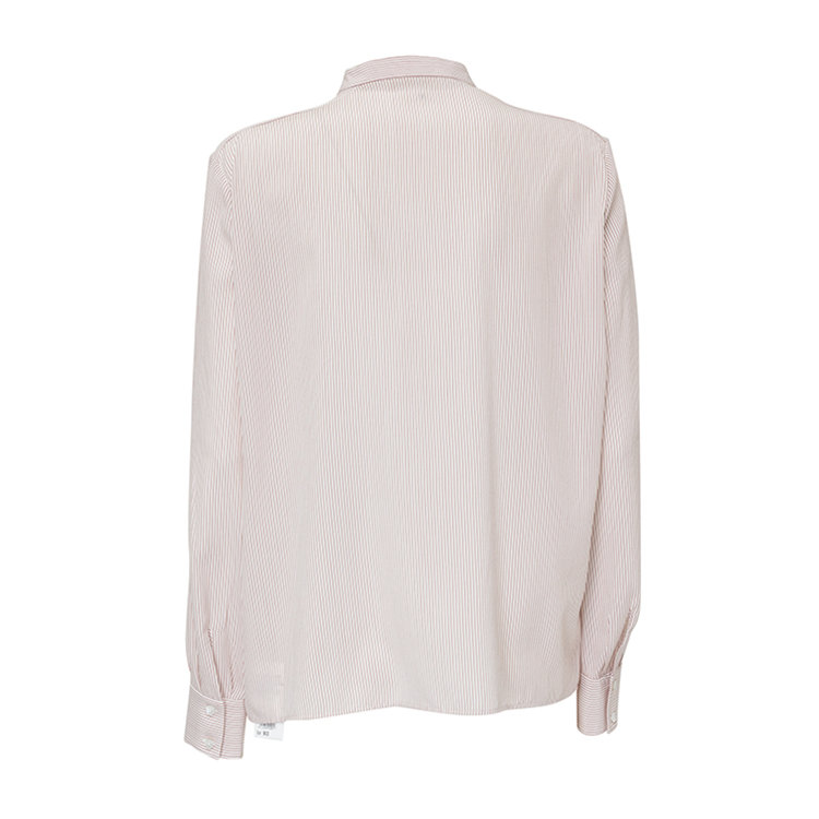 celine/赛琳 21年春夏 百搭 女性 粉白条纹 女士长袖衬衫 2b115108i