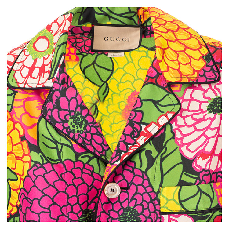 gucci/古驰 21年春夏 百搭 女性 花色 女士长袖衬衫 650233 zagid