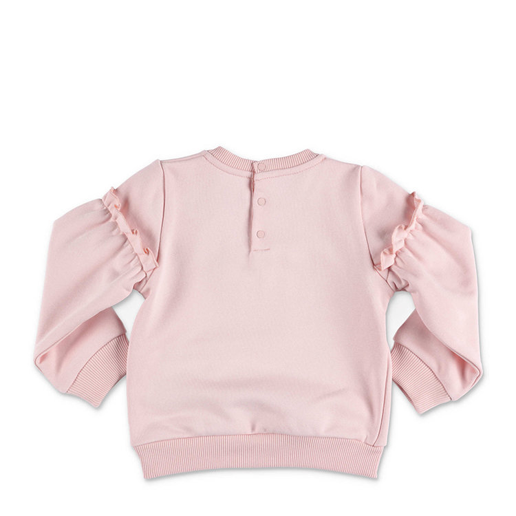 givenchy kids/纪梵希儿童 21年春夏 logo 女童 粉色 儿童卫衣/绒衫 h