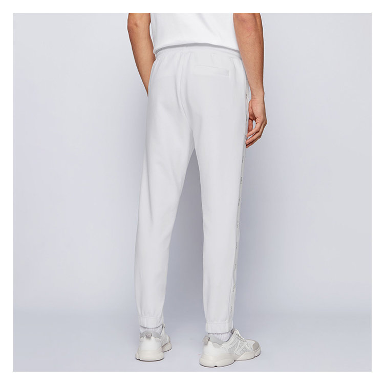 boss/波士 21年春夏 logo 男性 白色 男士运动裤 50448198 100