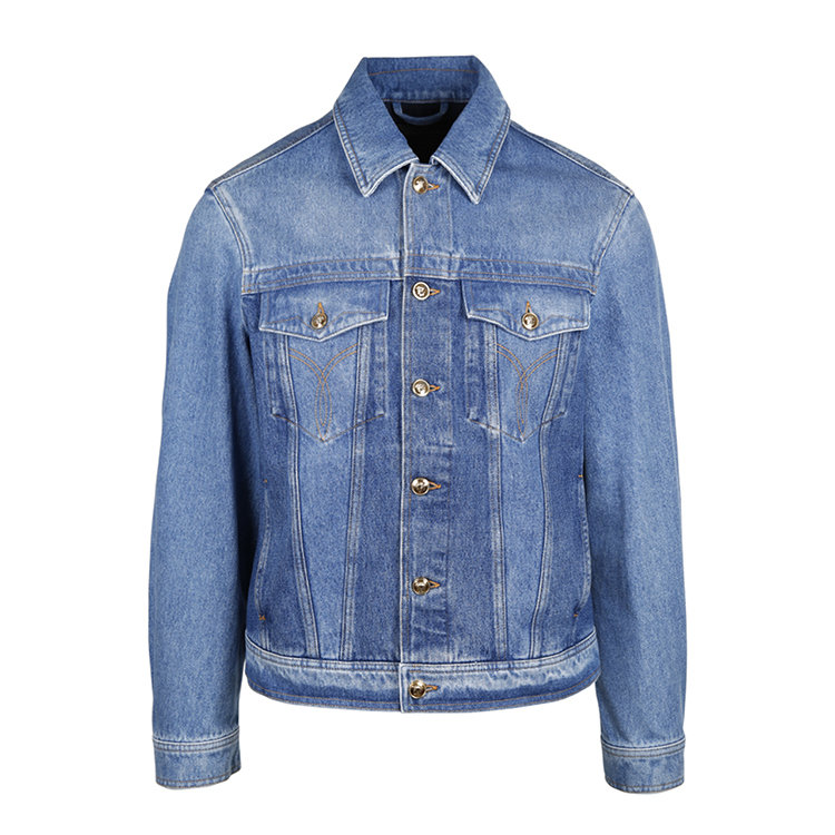 versace/范思哲 20年秋冬 男士服装 男性 蓝色 男士夹克 a87374.