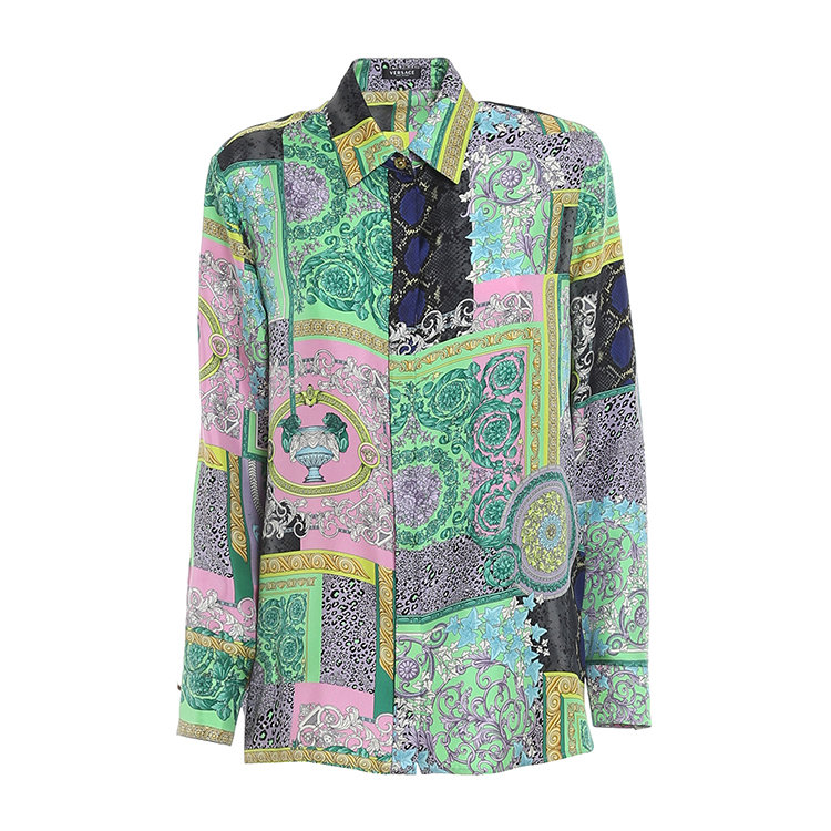 VERSACE/范思哲 21年春夏 女士服装 女装 女性 混色 女士长袖衬衫 A82662_1F00456_5X000