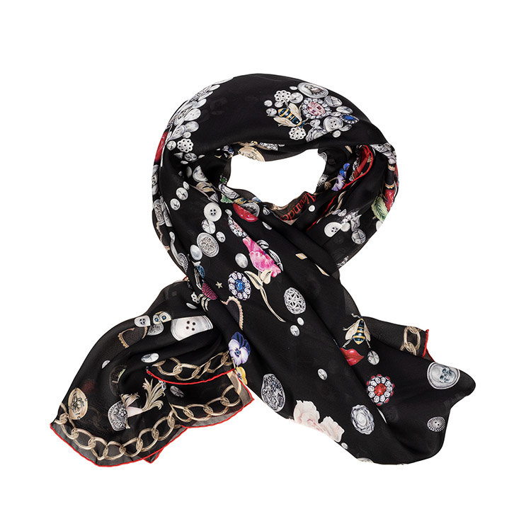 alexander mcqueen/亚历山大麦昆 21年春夏 女性配饰 女性 黑色 围巾