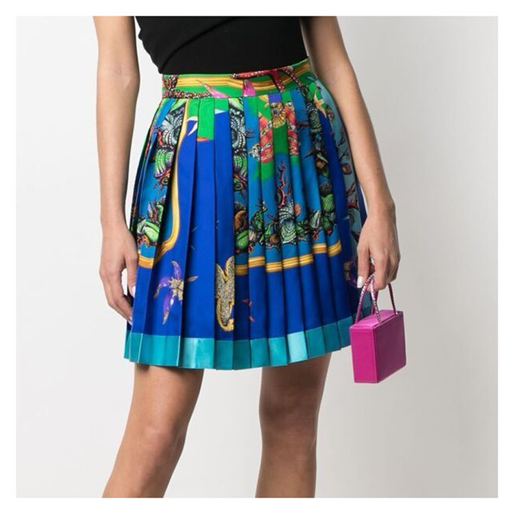 VERSACE/范思哲 21年春夏 女士服装 女装 女性 蓝色 女士半身裙 A794481F010005X000