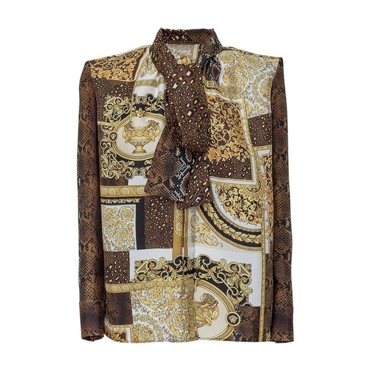 VERSACE/范思哲 21年春夏 女士服装 女性 金色 女士长袖衬衫 A883761F00456 5N030