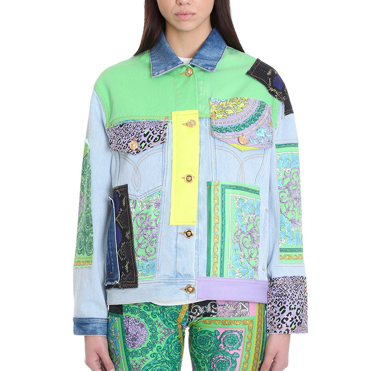 VERSACE/范思哲 21年春夏 女士服装 女装 女性 拼色 女士夹克 A885161F00408 1D070