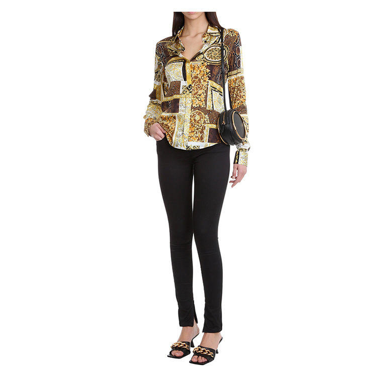 VERSACE/范思哲 21年春夏 女士服装 女装 女性 花色 女士长袖衬衫 A847221F00522 5N030