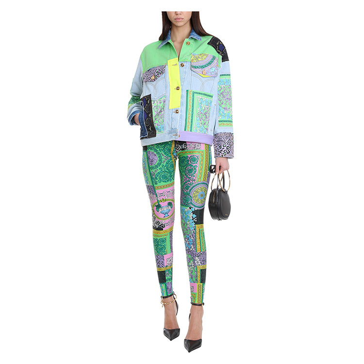 VERSACE/范思哲 21年春夏 女士服装 女装 女性 拼色 女士夹克 A885161F00408 1D070