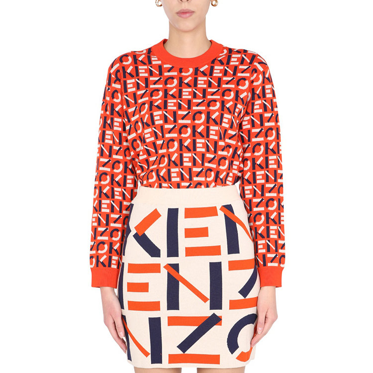 kenzo/高田贤三 21年春夏 女士服装 女装 女性 橙色 女士针织衫/毛衣