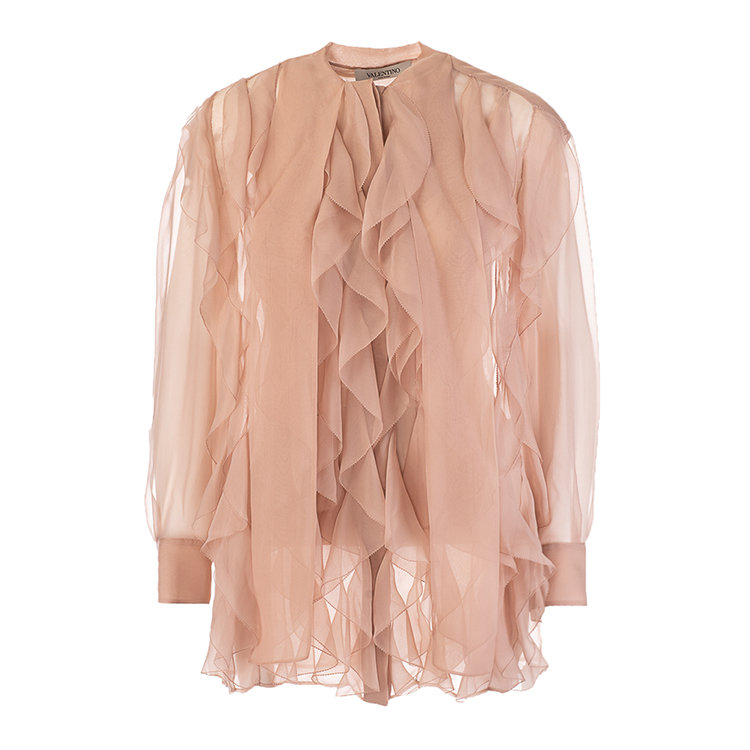 Valentino/华伦天奴 21年春夏 女士服装 女性 女士长袖衬衫 VB0AB2F02UP