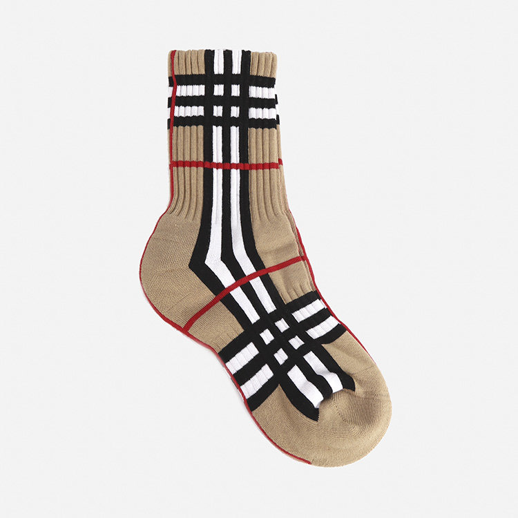 burberry/博柏利 21年春夏 男士袜子 男性 格纹 男袜 8039283