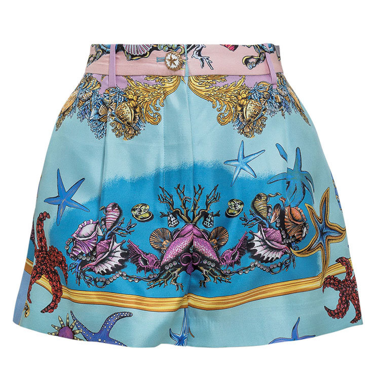 VERSACE/范思哲 21年春夏 女士服装 女性 蓝色 女士短裤 A857041F00905 5V010