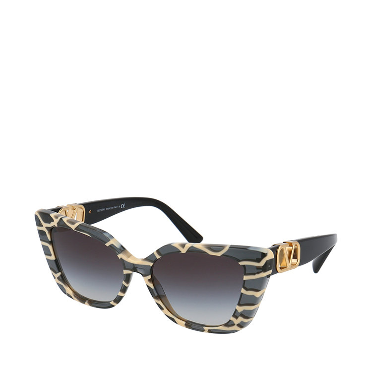 valentino/华伦天奴 21年春夏 墨镜 女性 黑/白条纹 太阳镜 0va4073