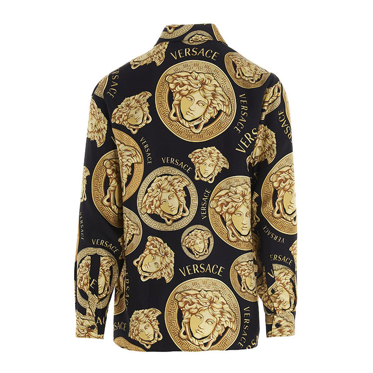 versace/范思哲 21年春夏 男士服装 男性 黑色 男士长袖衬衫 a840501f