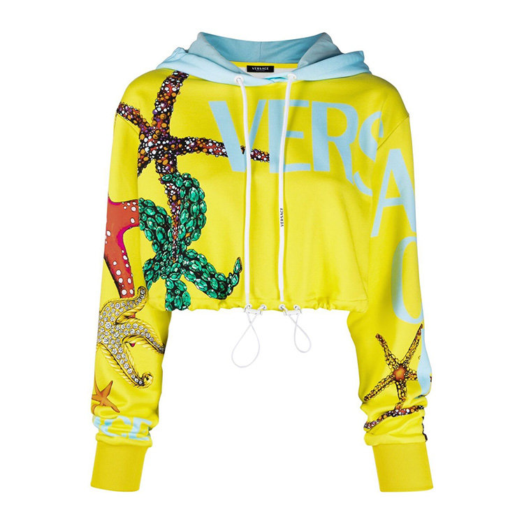 VERSACE/范思哲 21年春夏 女士服装 女装 女性 黄色 女卫衣 A893271F013695Y010