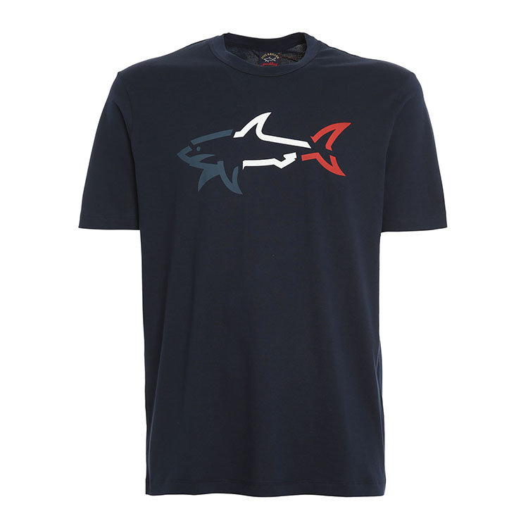 paul&shark/鲨鱼 21年春夏 男士服装 男性 蓝色 男士短袖t恤 21411040