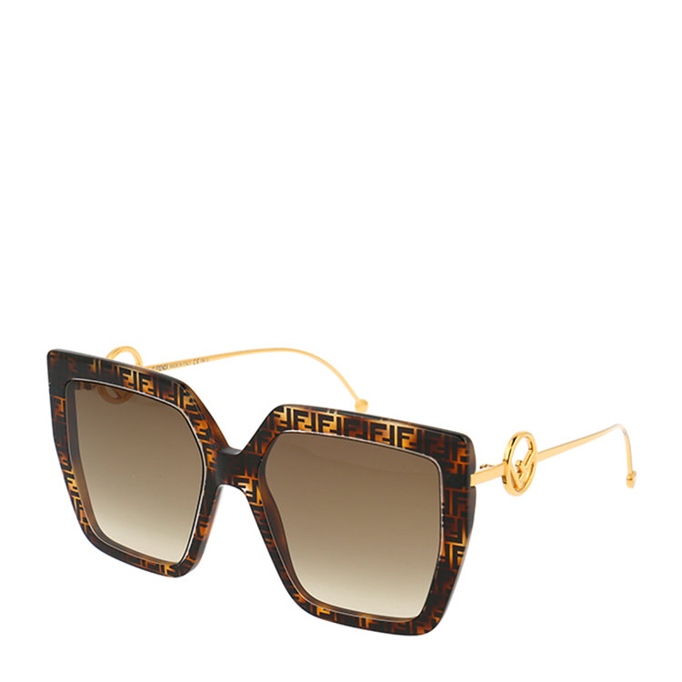 fendi/芬迪 21年春夏 墨镜 女性 棕色 太阳镜 ff 0410/s 086ha
