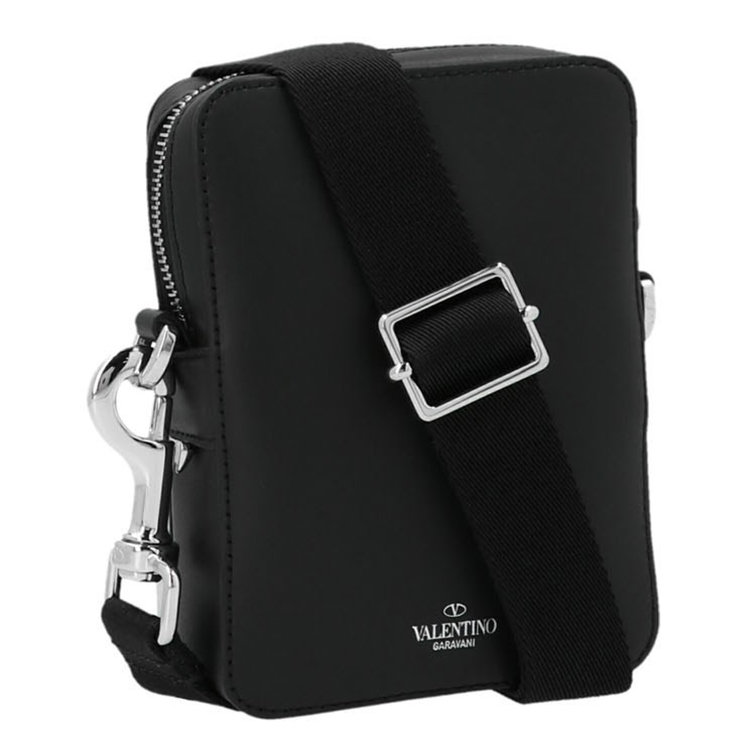 valentino/华伦天奴 21年秋冬 男包 男性 黑/白 斜挎包 wy2b0943wjw0