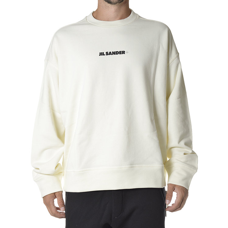 jil sander/吉尔·桑达 21年秋冬 logo 男性 米白色 男卫衣 jput7075