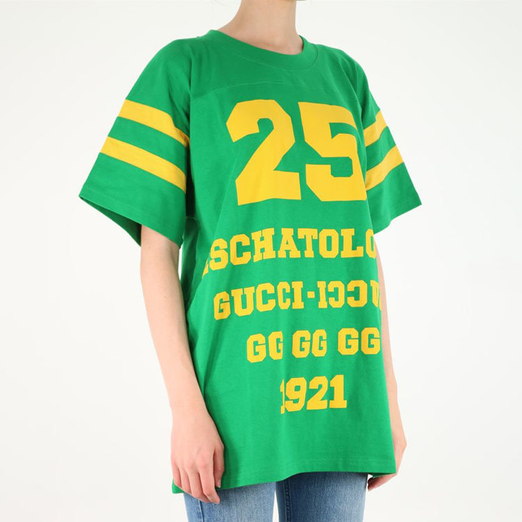 gucci/古驰 21年秋冬 女装 女性 绿色 女士短袖t恤 660744xjdhg_3316