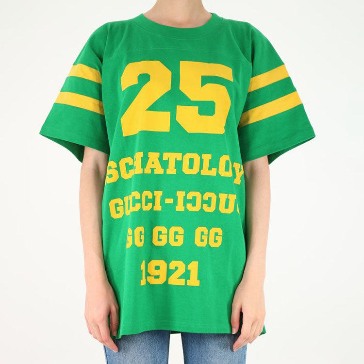 gucci/古驰 21年秋冬 女装 女性 绿色 女士短袖t恤 660744xjdhg_3316
